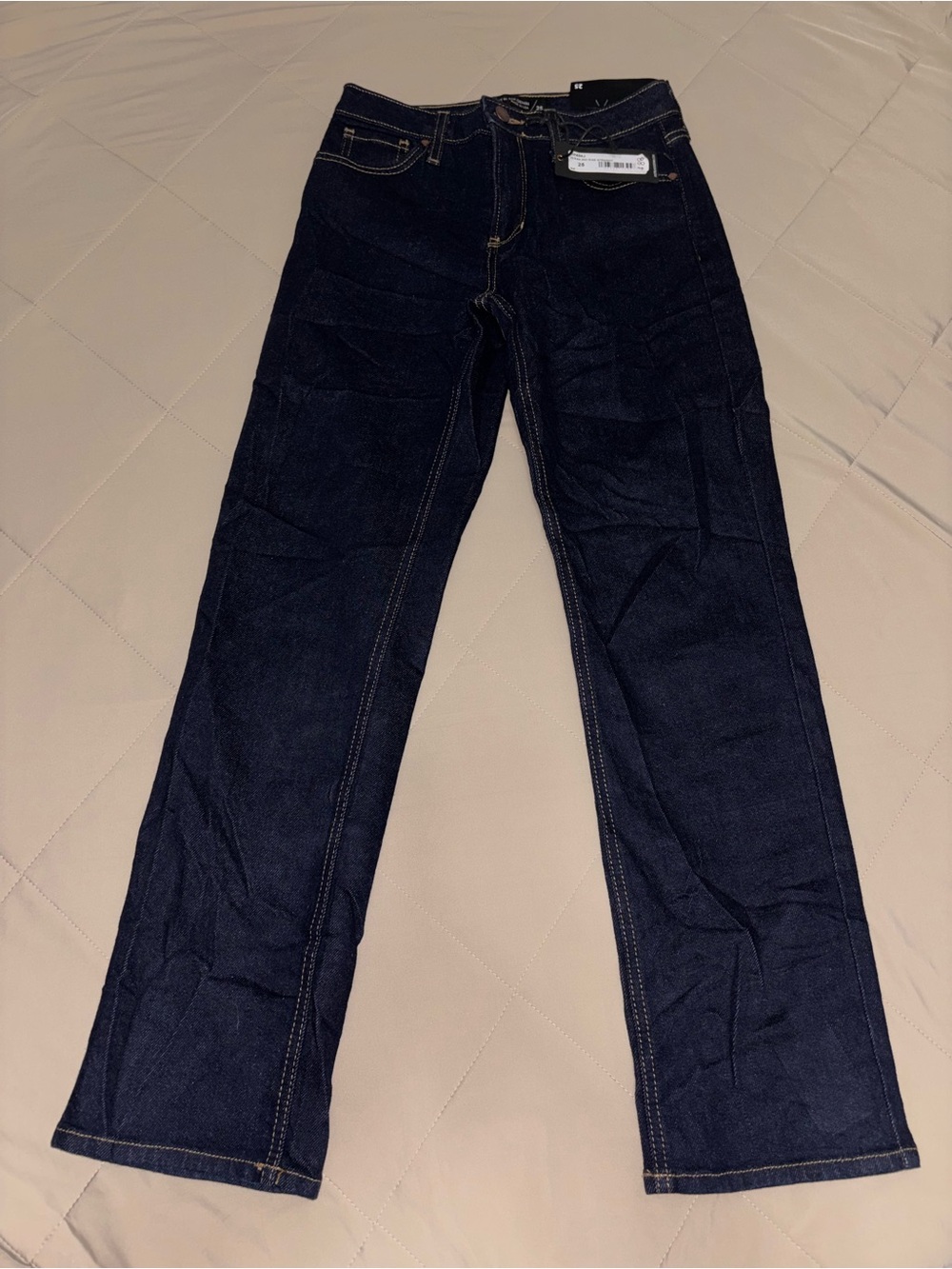 Just Black Dark Indigo Straight-Leg Jeans